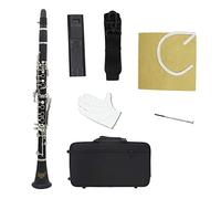 B plana clarinete ebonite 17 llaves con caja correas de hombro accesorios de instrumentos de viento Clarinetes