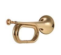 B Plana Trompeta Bugle Llamada Trompeta Latón Caballeral Cuerno Con Boquilla Para La Banda Escolar Cavalería Orquesta Militar