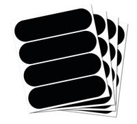 B REFLECTIVE - Juego de 4 Pegatinas Reflectantes para Cascos de Moto - Tamaño Tiras Homologada FR - Visibilidad - sobre & Design - Adherencia Optimizada - Negro - Paquete de 4