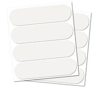 B REFLECTIVE - Juego de 4 Pegatinas Reflectantes para Cascos de Moto - Tamaño Tiras Homologada FR - Visibilidad - sobre & Design - Adherencia Optimizada - Blanco/Plata - Paquete de 2