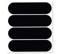 B REFLECTIVE - Juego de 4 Pegatinas Reflectantes para Cascos de Moto - Tamaño Tiras Homologada FR - Visibilidad - sobre & Design - Adherencia Optimizada - Negro