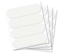 B REFLECTIVE - Juego de 4 Pegatinas Reflectantes para Cascos de Moto - Tamaño Tiras Homologada FR - Visibilidad - sobre & Design - Adherencia Optimizada - Blanco/Plata - Paquete de 4