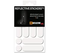B REFLECTIVE - Juego de Pegatinas Tiras Reflectantes para Patinetes y VMP - Cintas Tecnología 3M™ - Visibilidad - Discreta - Diseño - Adherencia optimizada - Blanco/Plata