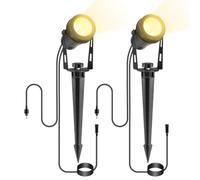 B-right iluminación de Jardín 2 pack 3W LED Foco de Jardín con Cable de 3M, no incluye Enchufe. (Accesorio, adecuado para la luz de Jardín 4 en 1 o 6 en 1)