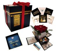 B & S Bismillah and Smile Caja de regalo Premium Kaaba para Hajj & Umrah - Elegante set con 2 cintas de regalo de satén y 4 rotuladores metálicos