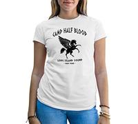 B&S Boutique Camp Half Blood Percy Jackson Inspired PJO Heroes of Olympus Orange Camiseta De Mujer