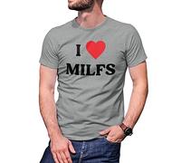 B&S Boutique I Love Milfs Camiseta De Hombre Gris Size L