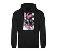 B&S Boutique Power Chainsaw Anime Gore Denji Pochita Makima Sudadera con Capucha Negra Unisex Size L
