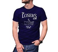 B&S Boutique The Losers Club It Pennywise Camiseta Azul Marino para Hombre Size XL