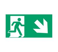 B-Safety Señal ruta evacuación tipo E de L-LUX Standard Eco