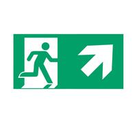 B-Safety Señal ruta evacuación tipo G de L-LUX Standard Eco