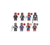 (B) Set de bloques de construcción de minifiguras de Spider-Man para niños [DmS] B