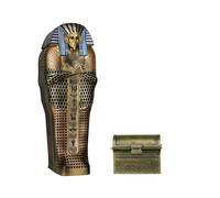 (B sin caja) figura de acción Universal Monsters The mmy Casket Coffin Pyramid, modelo de monstruos, regalo de