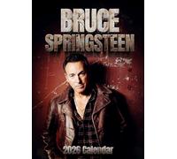 B Springsteen - Calendario de pared 2026, tamaño A3, 29,7 x 42 cm, 12 fotografías mensuales, encuadernado con alambre, a todo color