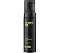 b.tan Espuma Autobronceadora Oscura | Tanned AF - 1 hora, Sin olor a bronceado falso, Apto para veganos, sin crueldad animal, 200ml