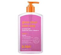 b.tan Glow Your Own Way - Gel autobronceador transparente, no se transfiere, vegano, libre de crueldad animal, 473 ml