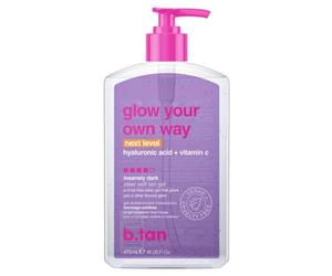 B.Tan Glow Your Own Way Next Level - Gel autobronceador para mujeres, 473 ml