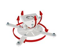 Soporte de techo para proyector B-Tech BT899XL/W 25 kg Blanco 360°