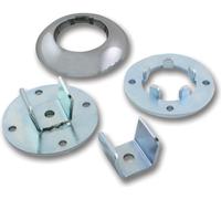 B-TECH Kit de Fijación para Suelo Bipolo de 50mm para Estabilidad