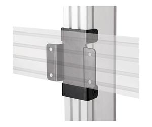 B-Tech Kit de Placa Joining System X Joining Plate Kit, BT8380-JPK_B (System X Joining Plate Kit, Wall Plate, Negro, Acero 140,8 mm, 57 mm, 158)