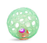 B. toys - Agarra y brilla - Pelota blanda para bebé - Juguete sensorial luminoso para bebés - pelota texturizada con agujeros - Luces brillantes y sonajero - Juguetes para bebés