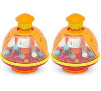B. toys Au Sycomore Poppitoppy - Pelotas brincadoras - Juguetes para niños de 1 año en adelante, Multicolor, 17.8 cm x 14.6 cm (diam.) (Paquete de 2)