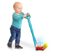 B. toys - Ball Popper & Walker - Juguete de Empuje para bebés y niños pequeños - Tortuga Luminosa para Gatear o Caminar - Mango extraíble - 1 año + - Walk 'n' Pop!