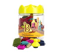 B.- Robot CV-CONSTR.Bristle Block STACKADO, Multicolor, 68 Pieces (Branford Ltd. 70.1175)