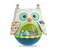 B. toys - Búho Be Back - Búho Roly-Poly - Juguete sensorial y Musical para bebés - Juguete oscilante con Pelotas de Colores - 6 Meses +