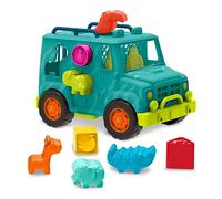 B. toys - Cruceros felices - Rollin' Animal Rescue - Camión clasificador de formas - Juguete clasificador de formas - Camión de juguete para niños - Juego educativo - 12 Meses +