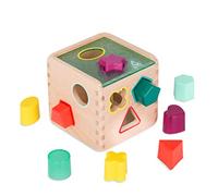 B. toys - Cubo de clasificación de formas - Clasificador de formas de madera - 9 Formas Coloridas - Juguete educativo para niños - 18 meses + - Wonder Cube