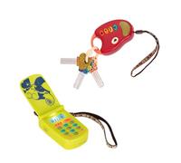 B. toys - FunKeys+ Juego de Hellophone - Llaves de Coche y móvil de Juguete - Paquete sensorial de 2 Piezas - Juguete de Desarrollo para bebés, niños pequeños y niños - 10 Meses +