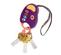 B. toys - FunKeys - Morado - Llavero con Luces y Sonidos - Juguete Interactivo para bebés - Llaves de Juguete para bebés, niños pequeños y niños - 10 Meses +