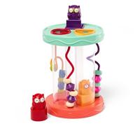 B. toys Juguetes para bebés - Juguete para clasificar formas, Juguete de motricidad con sonidos para clasificar con búho bucle de motricidad - Para bebés a partir de 10 meses