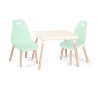 B. toys - Kid Century Modern: Juego de Mesa y Silla - Menta - Juego de mesa y silla para niños - Patas de madera - Muebles para niños - 3 años +