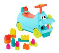 B. toys - Locbloc Hipopótamo correpasillos con bloques - Juguete con correpasillos - 26 Bloques de construcción - Juego STEM - Juguete activo para niños - 12 Meses +
