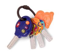 B. toys- LucKeys - Azul- Llaves de Coche de Juguete - Llavero con Luces y Sonidos - Juguete Interactivo para bebés - Llaves de Juguete para bebés y niños pequeños - 10 Meses o más