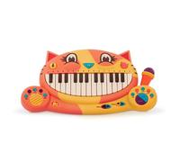 B. toys - Meowsic - Piano Interactivo de Gato - Piano de Juguete y micrófono - Instrumento Musical para niños - Más de 20 Canciones, Sonidos y Funciones de grabación - 2 años +