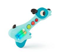 B. toys Mini Woofer, Guitarra de Juguete Perrito con Luces y Sonidos | Guitarra musical interactiva para bebé con 15 canciones y sonidos, 3 modos y cilindro luminoso giratorio, 6 meses y +