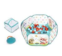 B. toys - Miniplayspace - Pozo de pelotas - 42 pelotas de colores - Plegable y portátil - Juego activo para niños pequeños - 1 año +