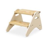 B. toys- Wooden Step Stool, Ivory B. Spaces Madera Escalera para el Dormitorio, baño o Cocina - Muebles para niños 2 años + - Peek-A-Boost-Marfíl, small (Branford BX2031C1Z)