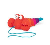 B. toys - Pull Along Toy - Push or Pull Lobster - Walking Toy with String - Toys for Toddlers, Kids - 18 Months + - Waggle-A-Longs - Pinchy Pat