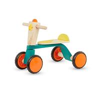 B. toys Smooth Rider, Bicicleta Infantil de Madera de 4 Ruedas | Correpasillos para empujar y pasear; manillar fácil de agarrar; bicicleta de 4 ruedas; 18 meses y +