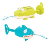 B. Baby - Chorros de Agua de Animales - tiburón y cocodrilo - Juguetes para la Piscina y la Playa - Juguetes de Verano para niños pequeños, niños - 18 Meses + - Splishin' Splash