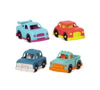 B. Toys - Toy Cars - 4 Vehculos - Carretera de autos de Polica de carreras Camin de autos Hatchback - Juguetes clsicos para nios pequeos - 1 a