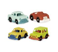 B. Toys - Toy Cars - 4 Vehculos - Taxi de automvil 4x4 Roadster - Finge Play Toys para nios pequeos - 12 meses + - Cruceros felices - Vehculos