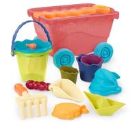 B.- Variedad Toys - Vagón 10 Arena - Juego de Playa - Juguetes de Verano pequeños, niños - 18 Meses + - Wavy-Wagon-Rojo, Color, Big (Branford Ltd. BX1594C1Z)