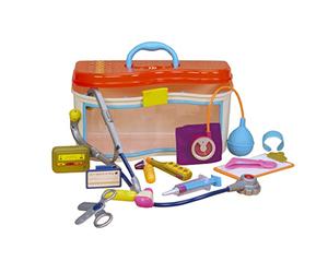 B. toys - Wee MD - Kit médico de Juguete - Juego de Doctor - Juego de Juguete para niños pequeños - Estetoscopio, Termómetro, Beeper y Más - 18 Meses+