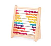 B. toys - Wooden Abacus for Kids - Classic Math Toy with 100 Beads - Educational Toy for Addition and Subtraction - Numbers & Counting - 18 Months + - Two-Ty Fruity!