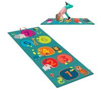 B. - Tumbling Mat - Gymnastics Mat for Kids - Numbers, Animals, Hopscotch Game - Folding Gym Mat - 3 Years + - Hop-n-Count Mat